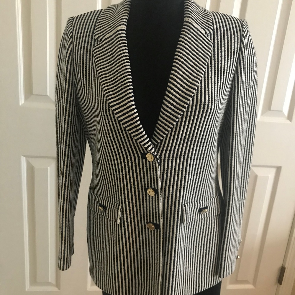 St John Collection black and white jacket size 4